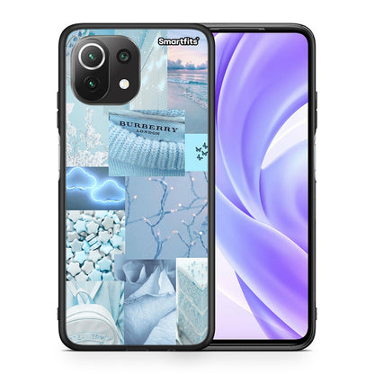 Θήκη Xiaomi 11 Lite/Mi 11 Lite Ciel Aesthetic Collage από τη Smartfits με σχέδιο στο πίσω μέρος και μαύρο περίβλημα | Xiaomi 11 Lite/Mi 11 Lite Ciel Aesthetic Collage case with colorful back and black bezels