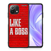 Thumbnail for Θήκη Xiaomi 11 Lite/Mi 11 Lite Like A Boss από τη Smartfits με σχέδιο στο πίσω μέρος και μαύρο περίβλημα | Xiaomi 11 Lite/Mi 11 Lite Like A Boss case with colorful back and black bezels