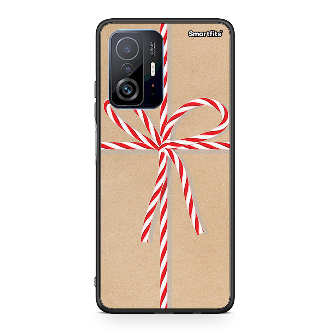Xiaomi 11T/11T Pro Christmas Gift θήκη από τη Smartfits με σχέδιο στο πίσω μέρος και μαύρο περίβλημα | Smartphone case with colorful back and black bezels by Smartfits