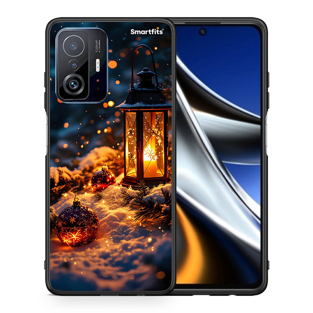 Θήκη Xiaomi 11T/11T Pro Christmas Ornaments από τη Smartfits με σχέδιο στο πίσω μέρος και μαύρο περίβλημα | Xiaomi 11T/11T Pro Christmas Ornaments case with colorful back and black bezels