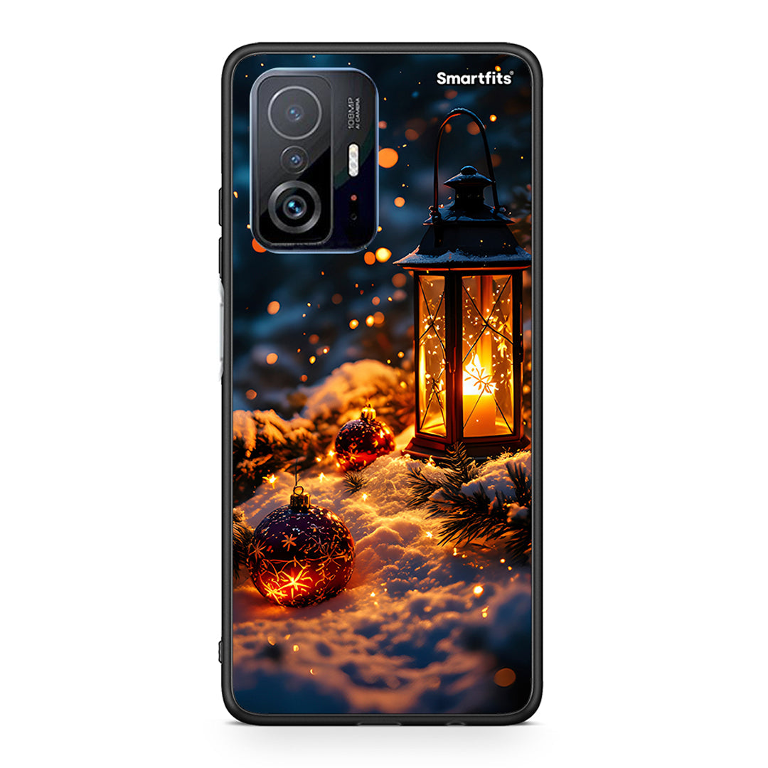 Xiaomi 11T/11T Pro Christmas Ornaments θήκη από τη Smartfits με σχέδιο στο πίσω μέρος και μαύρο περίβλημα | Smartphone case with colorful back and black bezels by Smartfits