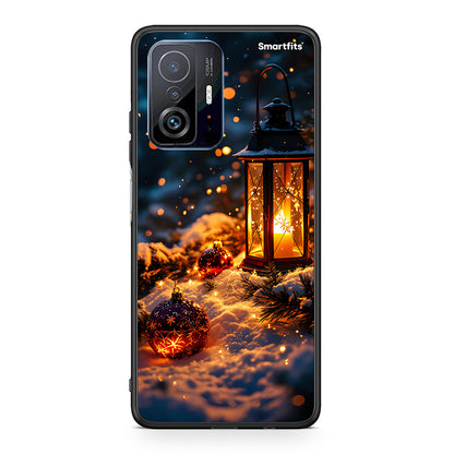 Xiaomi 11T/11T Pro Christmas Ornaments θήκη από τη Smartfits με σχέδιο στο πίσω μέρος και μαύρο περίβλημα | Smartphone case with colorful back and black bezels by Smartfits