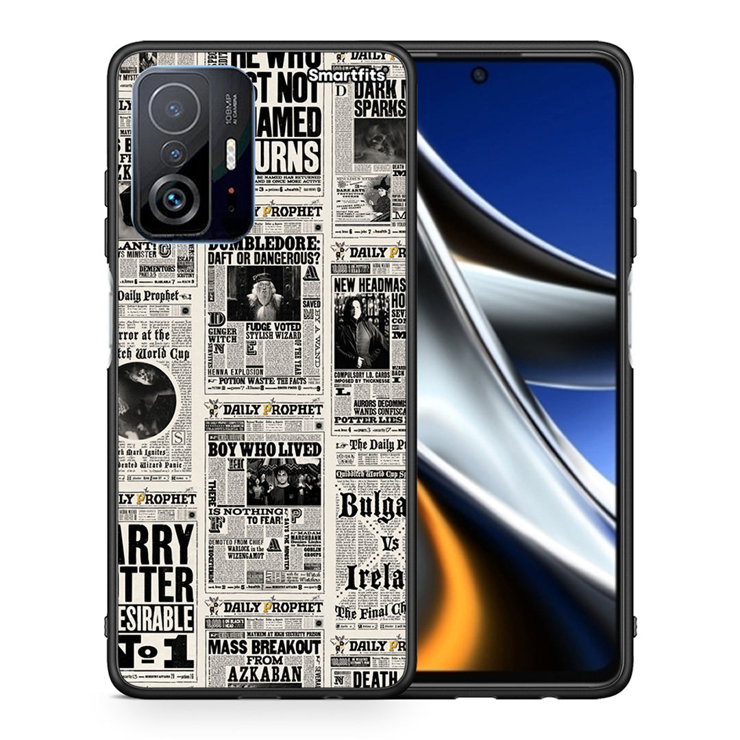 Θήκη Xiaomi 11T/11T Pro Harry Paper από τη Smartfits με σχέδιο στο πίσω μέρος και μαύρο περίβλημα | Xiaomi 11T/11T Pro Harry Paper case with colorful back and black bezels