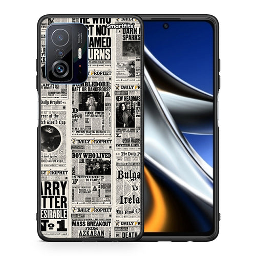 Θήκη Xiaomi 11T/11T Pro Harry Paper από τη Smartfits με σχέδιο στο πίσω μέρος και μαύρο περίβλημα | Xiaomi 11T/11T Pro Harry Paper case with colorful back and black bezels