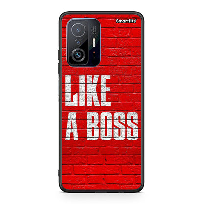 Xiaomi 11T/11T Pro Like A Boss θήκη από τη Smartfits με σχέδιο στο πίσω μέρος και μαύρο περίβλημα | Smartphone case with colorful back and black bezels by Smartfits