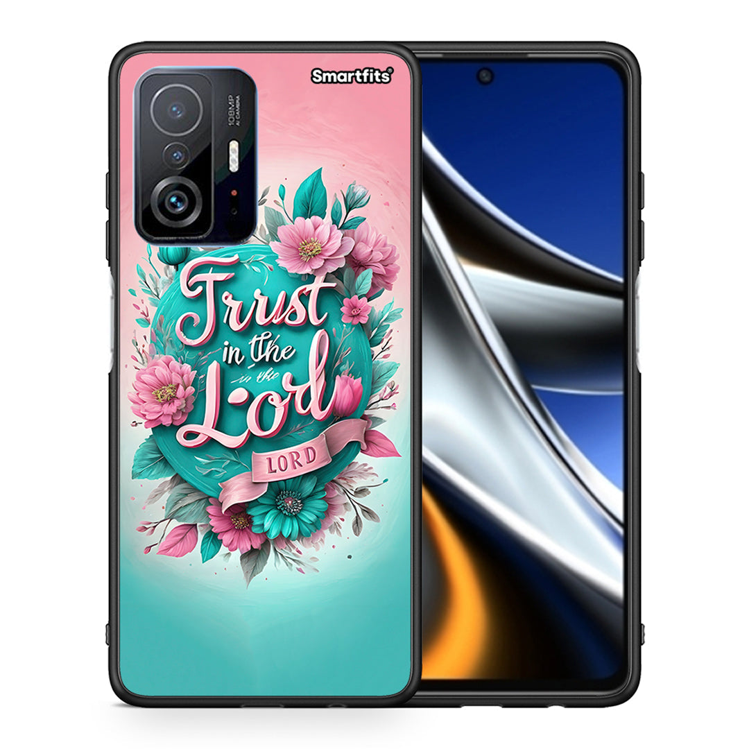 Θήκη Xiaomi 11T/11T Pro Lord Trust από τη Smartfits με σχέδιο στο πίσω μέρος και μαύρο περίβλημα | Xiaomi 11T/11T Pro Lord Trust case with colorful back and black bezels