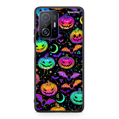 Xiaomi 11T/11T Pro Neon Halloween θήκη από τη Smartfits με σχέδιο στο πίσω μέρος και μαύρο περίβλημα | Smartphone case with colorful back and black bezels by Smartfits