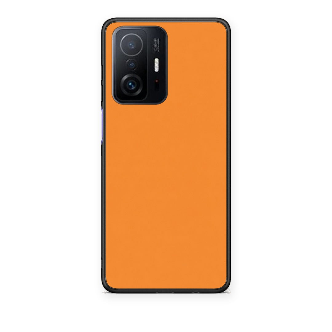 Θήκη Xiaomi 11T / 11T Pro Tangerine Orange από τη Smartfits με σχέδιο στο πίσω μέρος και μαύρο περίβλημα | Xiaomi 11T / 11T Pro Tangerine Orange case with colorful back and black bezels