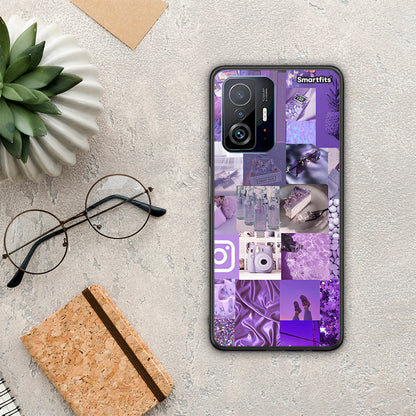 Purple Aesthetic Collage - Xiaomi 11T / 11T Pro θήκη
