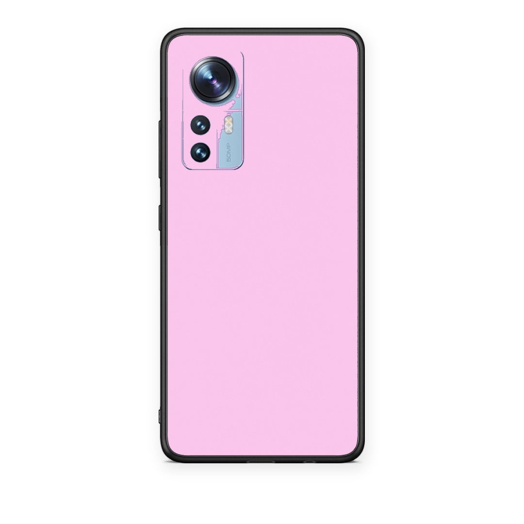 Θήκη Xiaomi 12 / 12X 5G Cotton Candy Pink από τη Smartfits με σχέδιο στο πίσω μέρος και μαύρο περίβλημα | Xiaomi 12 / 12X 5G Cotton Candy Pink case with colorful back and black bezels