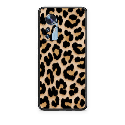 Θήκη Xiaomi 12 / 12X 5G Leopard Print Tan Small από τη Smartfits με σχέδιο στο πίσω μέρος και μαύρο περίβλημα | Xiaomi 12 / 12X 5G Leopard Print Tan Small case with colorful back and black bezels