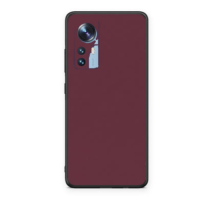 Θήκη Xiaomi 12 / 12X 5G Muted Burgundy από τη Smartfits με σχέδιο στο πίσω μέρος και μαύρο περίβλημα | Xiaomi 12 / 12X 5G Muted Burgundy case with colorful back and black bezels