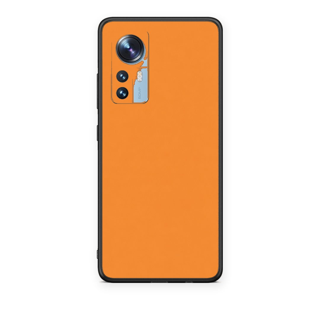Θήκη Xiaomi 12 / 12X 5G Tangerine Orange από τη Smartfits με σχέδιο στο πίσω μέρος και μαύρο περίβλημα | Xiaomi 12 / 12X 5G Tangerine Orange case with colorful back and black bezels