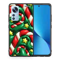 Thumbnail for Θήκη Xiaomi 12/12X 5G Christmas Bubbles από τη Smartfits με σχέδιο στο πίσω μέρος και μαύρο περίβλημα | Xiaomi 12/12X 5G Christmas Bubbles case with colorful back and black bezels