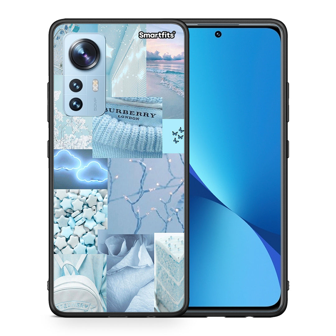 Θήκη Xiaomi 12/12X 5G Ciel Aesthetic Collage από τη Smartfits με σχέδιο στο πίσω μέρος και μαύρο περίβλημα | Xiaomi 12/12X 5G Ciel Aesthetic Collage case with colorful back and black bezels