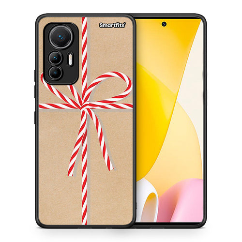 Θήκη Xiaomi 12 Lite 5G Christmas Gift από τη Smartfits με σχέδιο στο πίσω μέρος και μαύρο περίβλημα | Xiaomi 12 Lite 5G Christmas Gift case with colorful back and black bezels