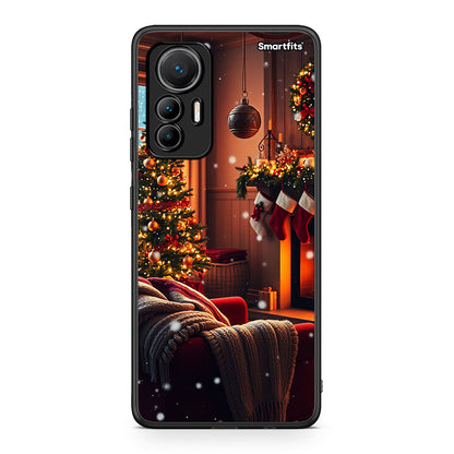 Xiaomi 12 Lite 5G Home For Christmas θήκη από τη Smartfits με σχέδιο στο πίσω μέρος και μαύρο περίβλημα | Smartphone case with colorful back and black bezels by Smartfits