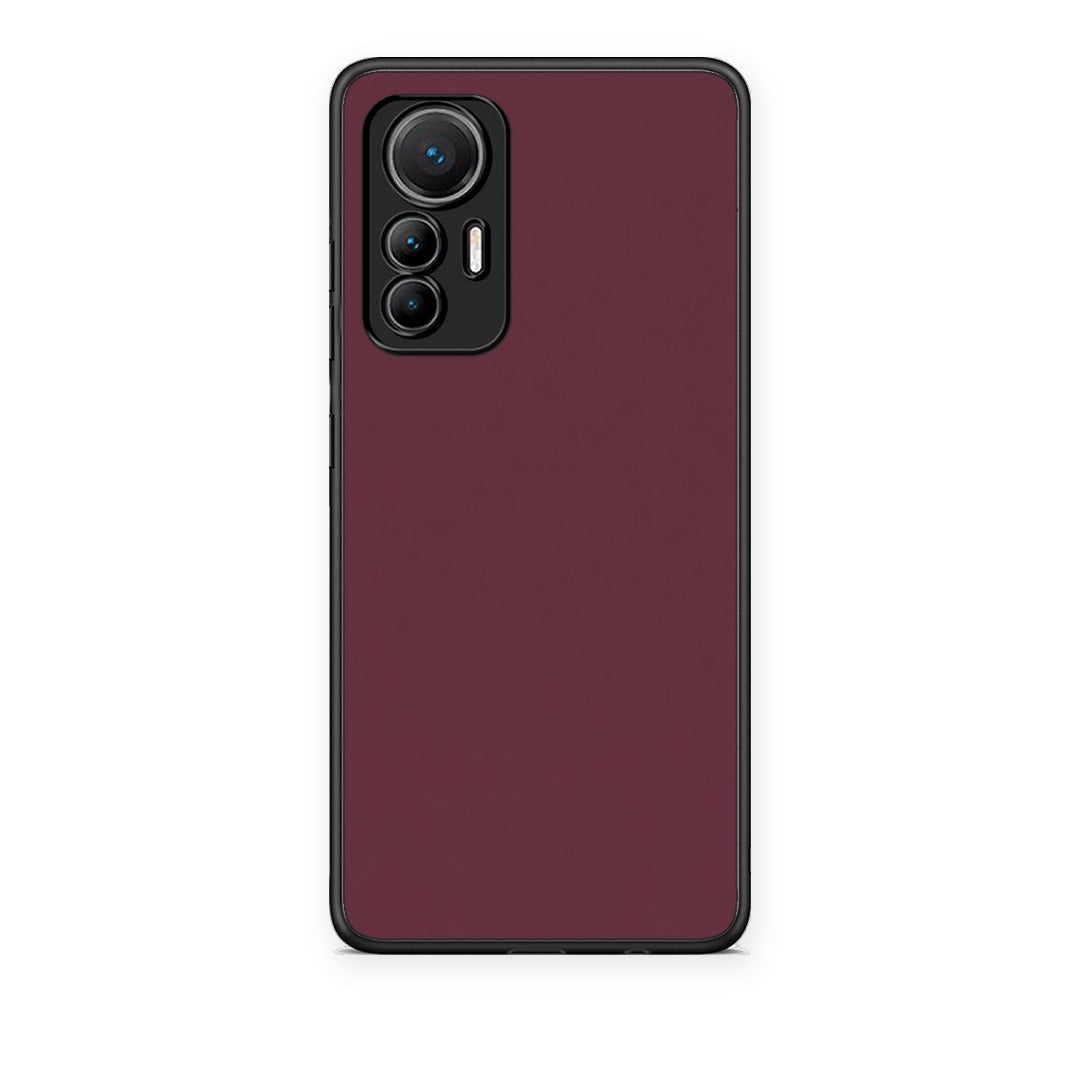 Θήκη Xiaomi 12 Lite 5G Muted Burgundy από τη Smartfits με σχέδιο στο πίσω μέρος και μαύρο περίβλημα | Xiaomi 12 Lite 5G Muted Burgundy case with colorful back and black bezels