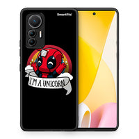 Thumbnail for Θήκη Xiaomi 12 Lite 5G Unicorn Deadpool από τη Smartfits με σχέδιο στο πίσω μέρος και μαύρο περίβλημα | Xiaomi 12 Lite 5G Unicorn Deadpool case with colorful back and black bezels