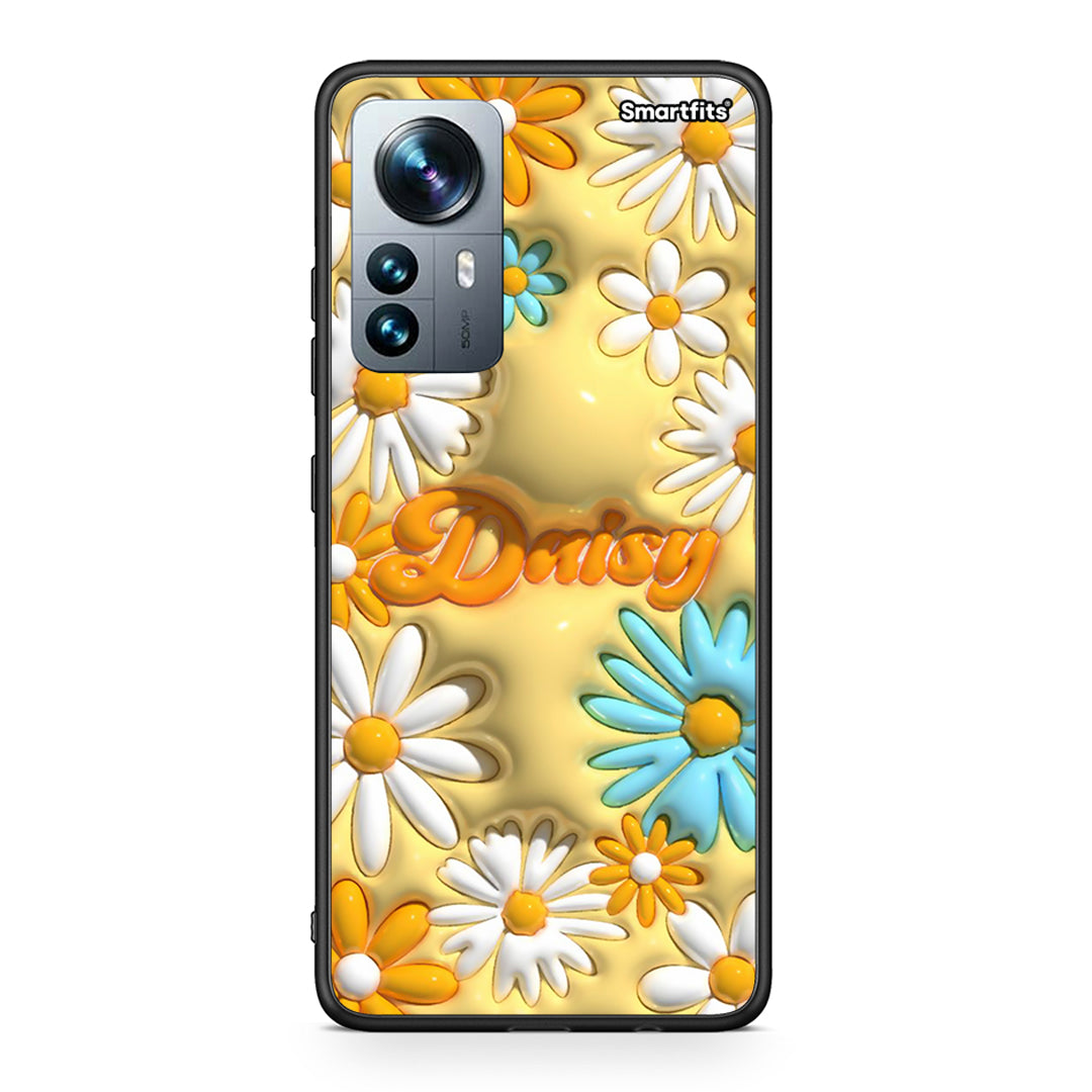 Xiaomi 12 Pro Bubble Daisies θήκη από τη Smartfits με σχέδιο στο πίσω μέρος και μαύρο περίβλημα | Smartphone case with colorful back and black bezels by Smartfits