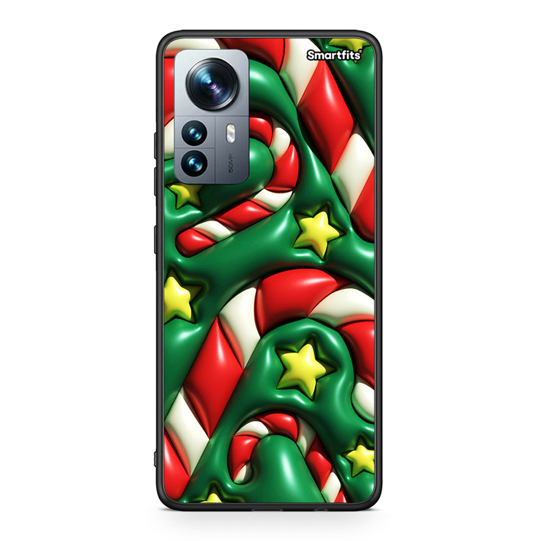 Xiaomi 12 Pro Christmas Bubbles θήκη από τη Smartfits με σχέδιο στο πίσω μέρος και μαύρο περίβλημα | Smartphone case with colorful back and black bezels by Smartfits