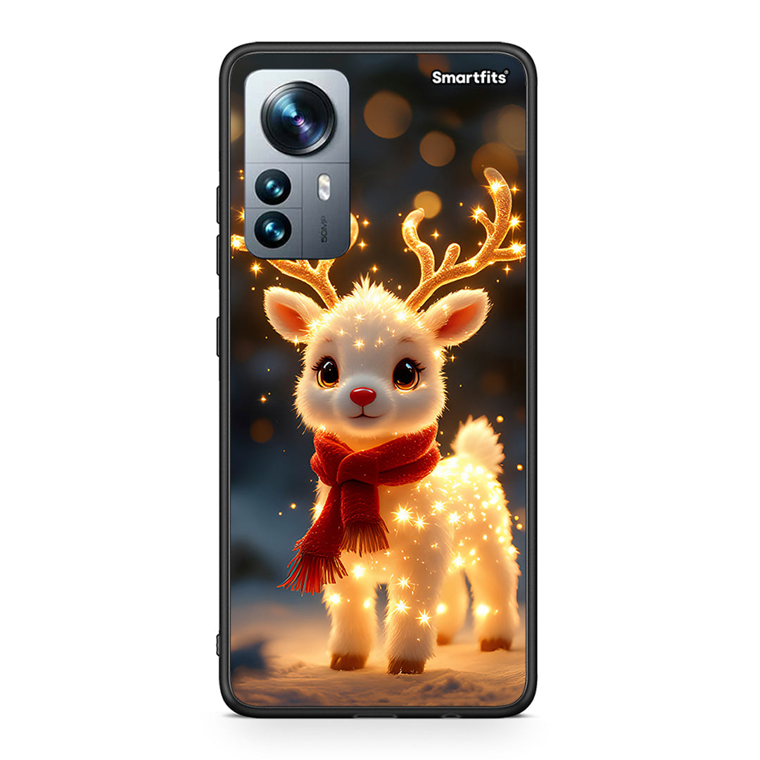 Xiaomi 12 Pro Christmas Cutie θήκη από τη Smartfits με σχέδιο στο πίσω μέρος και μαύρο περίβλημα | Smartphone case with colorful back and black bezels by Smartfits