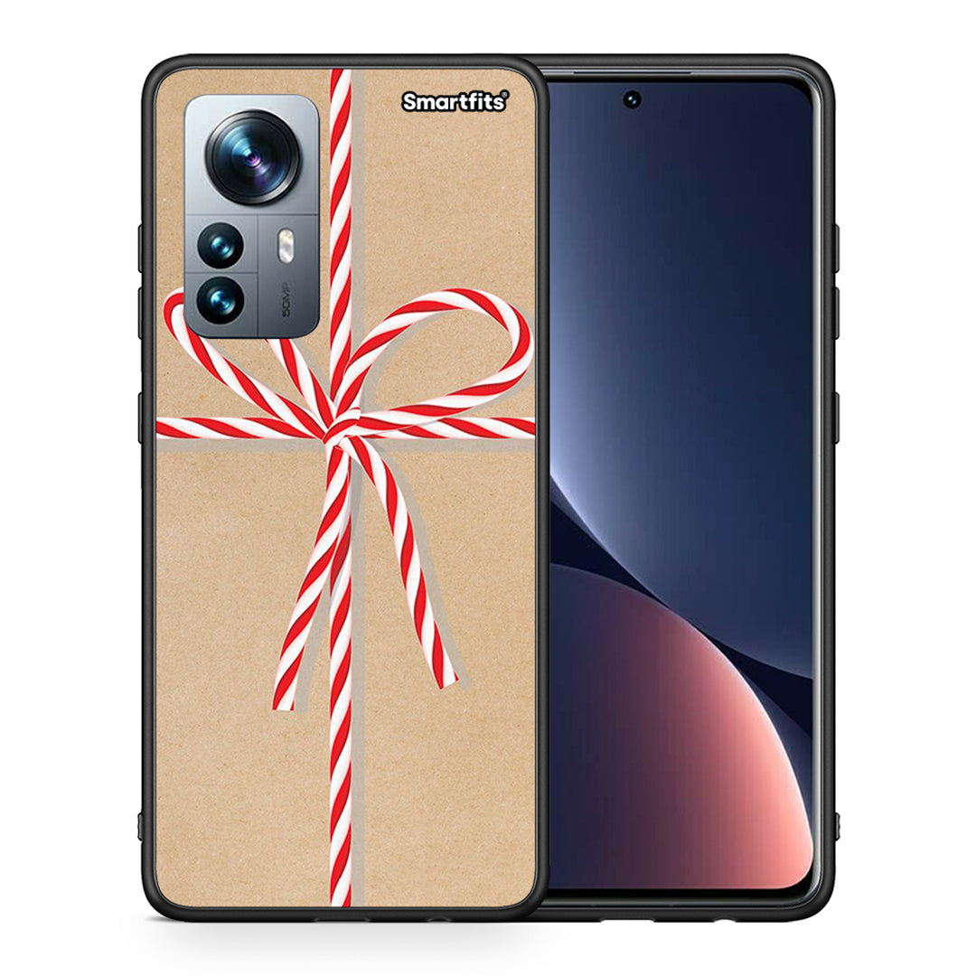 Θήκη Xiaomi 12 Pro Christmas Gift από τη Smartfits με σχέδιο στο πίσω μέρος και μαύρο περίβλημα | Xiaomi 12 Pro Christmas Gift case with colorful back and black bezels