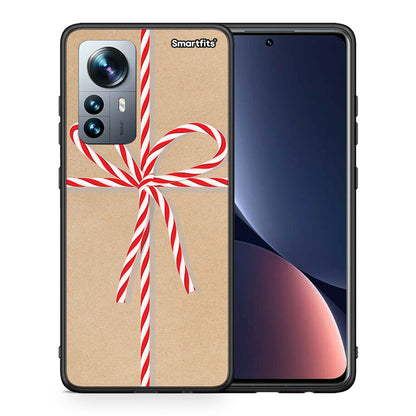 Θήκη Xiaomi 12 Pro Christmas Gift από τη Smartfits με σχέδιο στο πίσω μέρος και μαύρο περίβλημα | Xiaomi 12 Pro Christmas Gift case with colorful back and black bezels