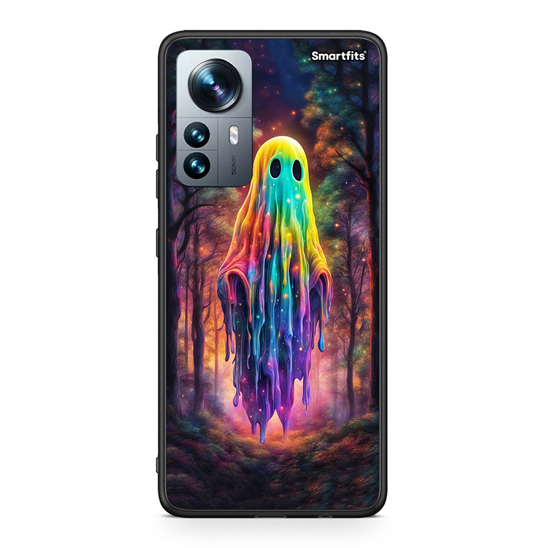 Xiaomi 12 Pro Halloween Ghost θήκη από τη Smartfits με σχέδιο στο πίσω μέρος και μαύρο περίβλημα | Smartphone case with colorful back and black bezels by Smartfits