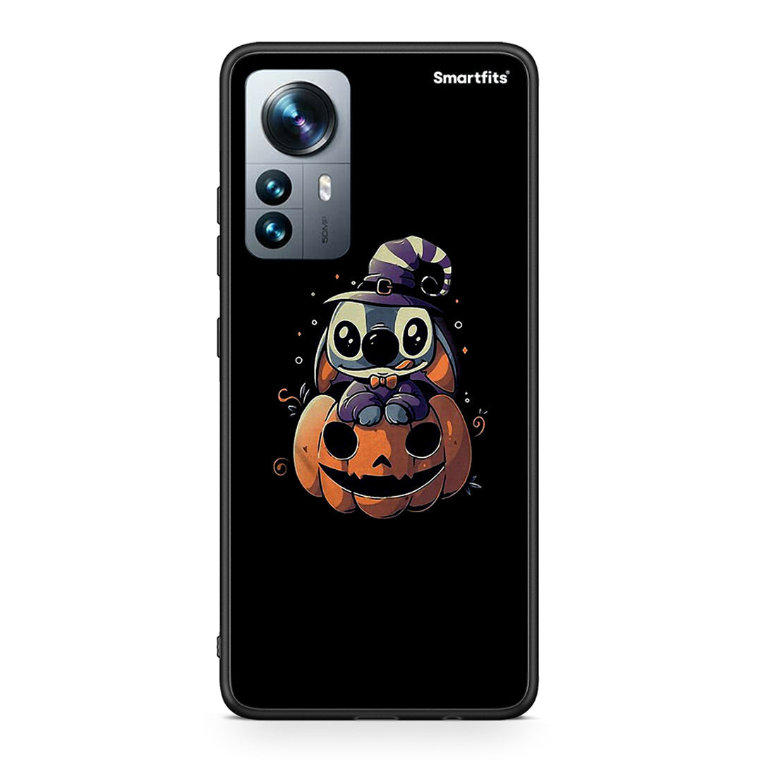 Xiaomi 12 Pro Halloween Stitch θήκη από τη Smartfits με σχέδιο στο πίσω μέρος και μαύρο περίβλημα | Smartphone case with colorful back and black bezels by Smartfits