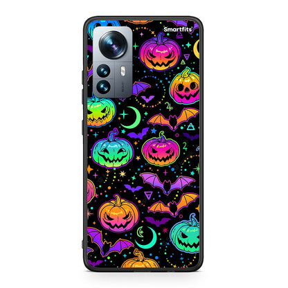 Xiaomi 12 Pro Neon Halloween θήκη από τη Smartfits με σχέδιο στο πίσω μέρος και μαύρο περίβλημα | Smartphone case with colorful back and black bezels by Smartfits