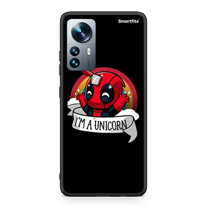 Xiaomi 12 Pro Unicorn Deadpool θήκη από τη Smartfits με σχέδιο στο πίσω μέρος και μαύρο περίβλημα | Smartphone case with colorful back and black bezels by Smartfits