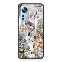 Thumbnail for Xiaomi 12/12X 5G White Christmas θήκη από τη Smartfits με σχέδιο στο πίσω μέρος και μαύρο περίβλημα | Smartphone case with colorful back and black bezels by Smartfits