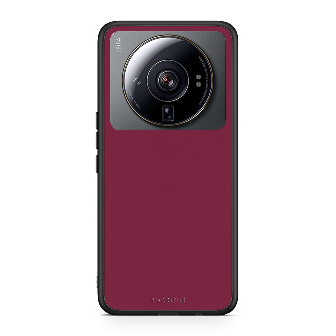Θήκη Xiaomi 12S Ultra Burgundy από τη Smartfits με σχέδιο στο πίσω μέρος και μαύρο περίβλημα | Xiaomi 12S Ultra Burgundy case with colorful back and black bezels