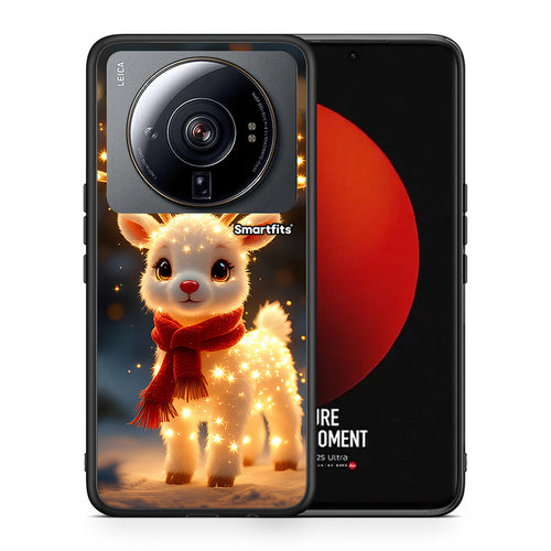 Θήκη Xiaomi 12S Ultra Christmas Cutie από τη Smartfits με σχέδιο στο πίσω μέρος και μαύρο περίβλημα | Xiaomi 12S Ultra Christmas Cutie case with colorful back and black bezels