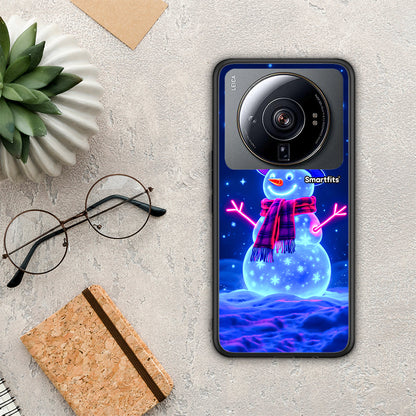 Christmas Neon Snowman - Xiaomi 12S Ultra θήκη