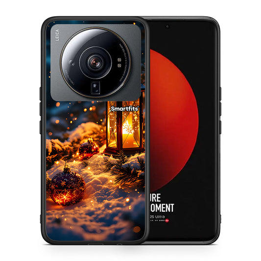 Θήκη Xiaomi 12S Ultra Christmas Ornaments από τη Smartfits με σχέδιο στο πίσω μέρος και μαύρο περίβλημα | Xiaomi 12S Ultra Christmas Ornaments case with colorful back and black bezels