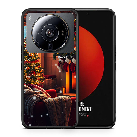 Θήκη Xiaomi 12S Ultra Home For Christmas από τη Smartfits με σχέδιο στο πίσω μέρος και μαύρο περίβλημα | Xiaomi 12S Ultra Home For Christmas case with colorful back and black bezels