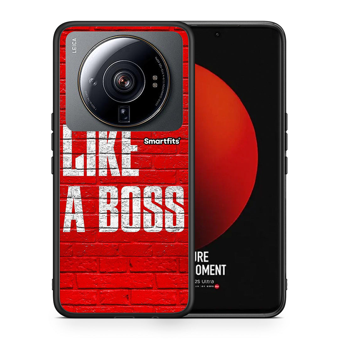 Θήκη Xiaomi 12S Ultra Like A Boss από τη Smartfits με σχέδιο στο πίσω μέρος και μαύρο περίβλημα | Xiaomi 12S Ultra Like A Boss case with colorful back and black bezels