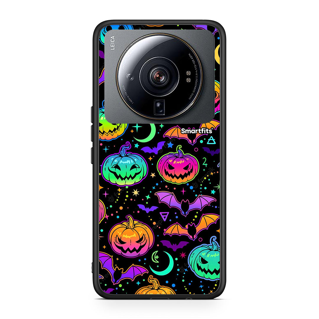 Xiaomi 12S Ultra Neon Halloween θήκη από τη Smartfits με σχέδιο στο πίσω μέρος και μαύρο περίβλημα | Smartphone case with colorful back and black bezels by Smartfits