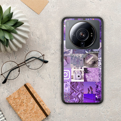 Purple Aesthetic Collage - Xiaomi 12S Ultra θήκη