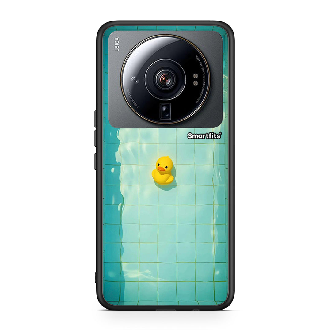 Xiaomi 12S Ultra Yellow Duck θήκη από τη Smartfits με σχέδιο στο πίσω μέρος και μαύρο περίβλημα | Smartphone case with colorful back and black bezels by Smartfits