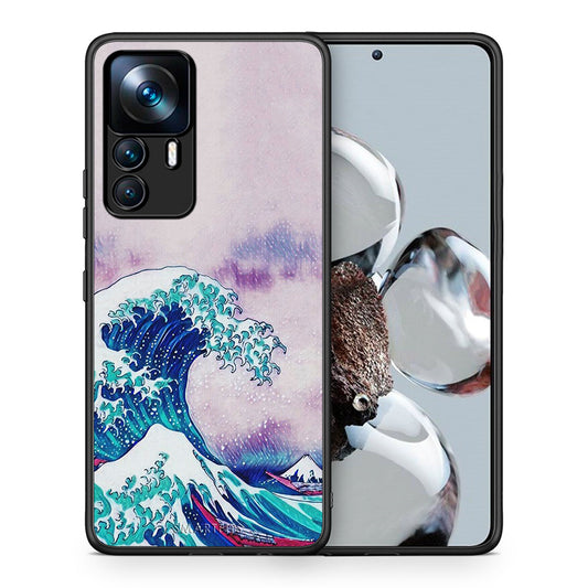 Θήκη Xiaomi 12T / K50 Ultra Blue Waves από τη Smartfits με σχέδιο στο πίσω μέρος και μαύρο περίβλημα | Xiaomi 12T / K50 Ultra Blue Waves case with colorful back and black bezels