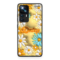 Thumbnail for Xiaomi 12T / 12T Pro / K50 Ultra Bubble Daisies θήκη από τη Smartfits με σχέδιο στο πίσω μέρος και μαύρο περίβλημα | Smartphone case with colorful back and black bezels by Smartfits