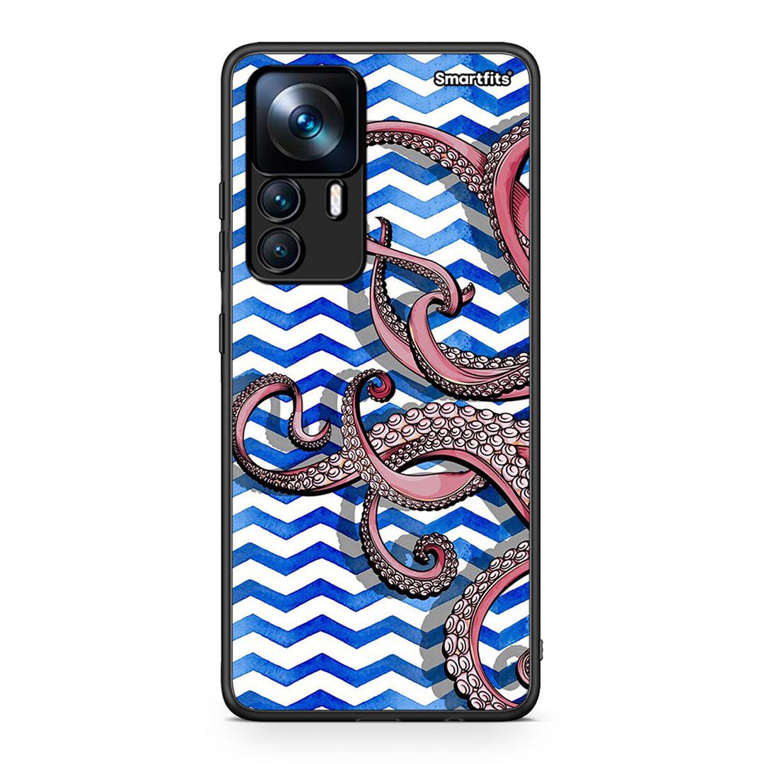 Xiaomi 12T / K50 Ultra Chevron Devilfish θήκη από τη Smartfits με σχέδιο στο πίσω μέρος και μαύρο περίβλημα | Smartphone case with colorful back and black bezels by Smartfits