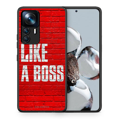 Θήκη Xiaomi 12T / K50 Ultra Like A Boss από τη Smartfits με σχέδιο στο πίσω μέρος και μαύρο περίβλημα | Xiaomi 12T / K50 Ultra Like A Boss case with colorful back and black bezels