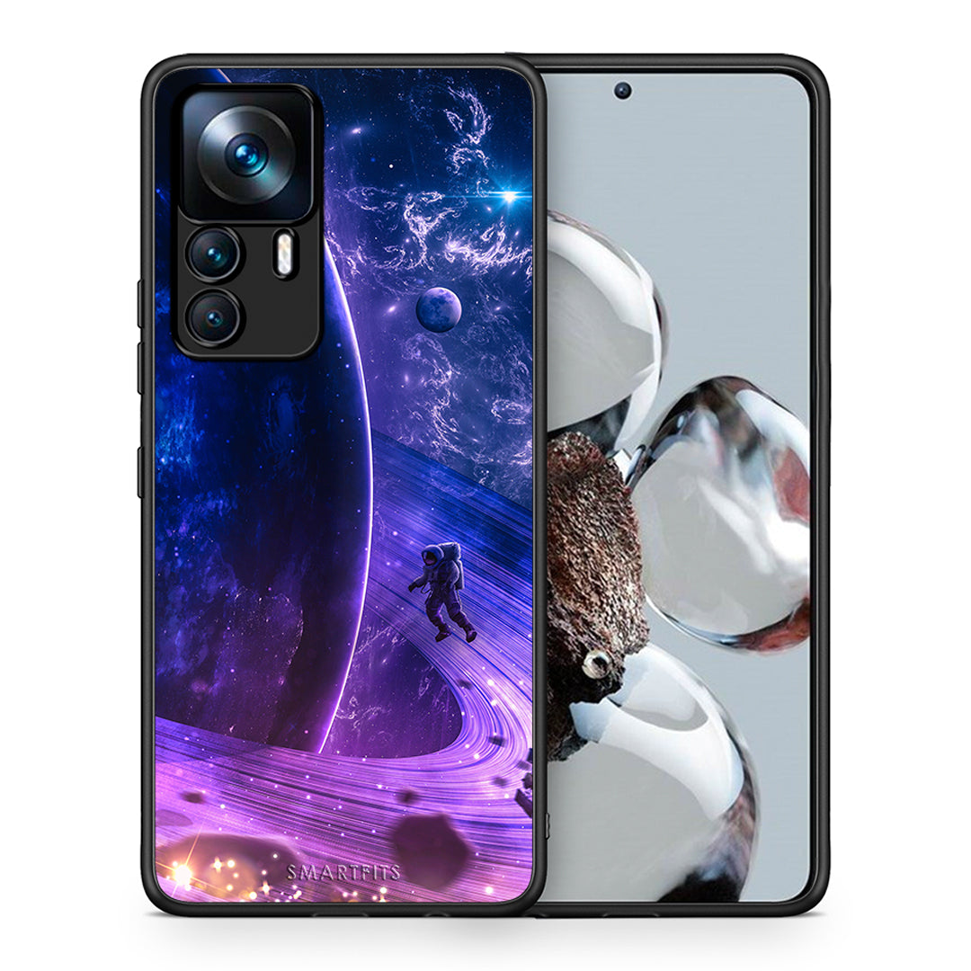 Θήκη Xiaomi 12T / K50 Ultra Lost Astronaut από τη Smartfits με σχέδιο στο πίσω μέρος και μαύρο περίβλημα | Xiaomi 12T / K50 Ultra Lost Astronaut case with colorful back and black bezels