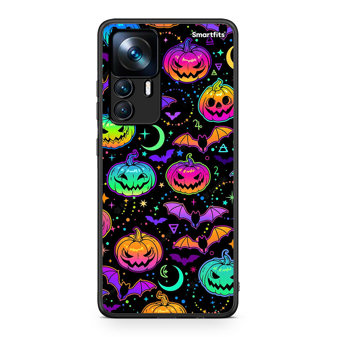 Xiaomi 12T / K50 Ultra Neon Halloween θήκη από τη Smartfits με σχέδιο στο πίσω μέρος και μαύρο περίβλημα | Smartphone case with colorful back and black bezels by Smartfits