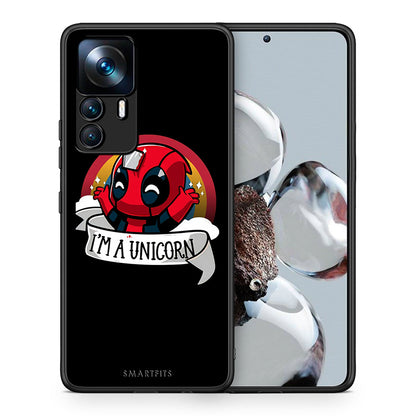 Θήκη Xiaomi 12T / K50 Ultra Unicorn Deadpool από τη Smartfits με σχέδιο στο πίσω μέρος και μαύρο περίβλημα | Xiaomi 12T / K50 Ultra Unicorn Deadpool case with colorful back and black bezels