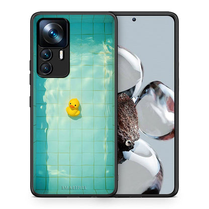Θήκη Xiaomi 12T / K50 Ultra Yellow Duck από τη Smartfits με σχέδιο στο πίσω μέρος και μαύρο περίβλημα | Xiaomi 12T / K50 Ultra Yellow Duck case with colorful back and black bezels